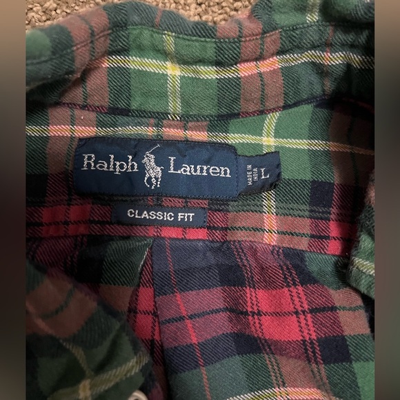Ralph Lauren Plaid Button Down Classic Fit - Picture 4 of 5